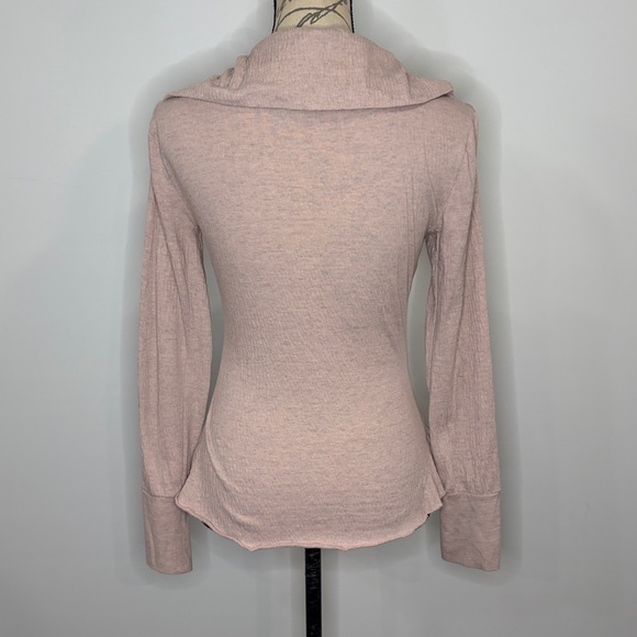 Anthropologie E Eloise zip front stretch cotton blend ruched crinkle jacket M - Picture 2 of 7